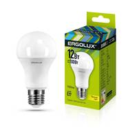 Лампа светодиодная ERGOLUX LED-A60-12W-E27-3K