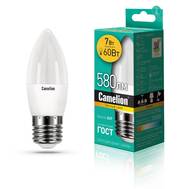 Лампа светодиодная CAMELION LED7-C35/830/E27