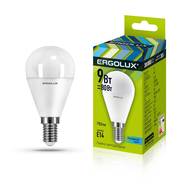 Лампа светодиодная ERGOLUX LED-G45-9W-E14-4K