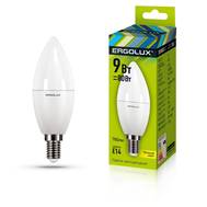 Лампа светодиодная ERGOLUX LED-C35-9W-E14-3K