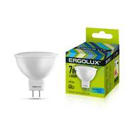 Лампа светодиодная ERGOLUX LED-JCDR-7W-GU5.3-4K