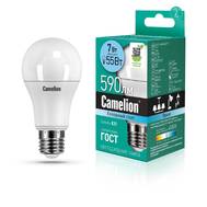 Лампа светодиодная CAMELION LED7-A60/845/E27