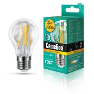 Лампа светодиодная CAMELION LED20-A60-FL/830/E27