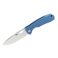 Нож туристический Honey Badger Flipper D2 L (HB1020) с голубой рукоятью