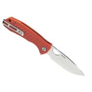 Нож туристический Honey Badger Flipper L (HB1006) с оранжевой рукоятью
