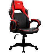 Кресло игровое AEROCOOL AС40C AIR черный/красный сиденье черный/красный полиуретан крестов.