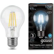 Комплект энергосберегающих лампочек GAUSS 10Вт цок.:E27 шар 220B 4100K св.свеч.бел.нейт. A60 (упак.: