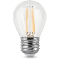 Комплект энергосберегающих лампочек GAUSS 7Вт цок.:E27 шар 220B 2700K св.свеч.бел.теп. G45 (упак.:10