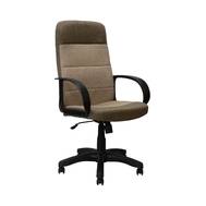 Офисное кресло ЯрКресло Кресло Кр58 ТГ ПЛАСТ С12(ткань бежевая+коричневая)/ЭКО3 (экокожа шоколад)
