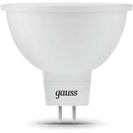 Лампа светодиодная GAUSS Gauss Black 7Вт цок.:GU5.3 рефлектор 220B 3000K св.свеч.бел.теп. MR16 (упак