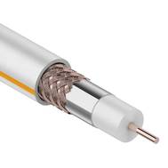 Коаксиальный кабель REXANT (01-2401) SAT 50м+CU/CU 75 Ом, 100м белый