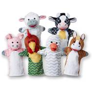 Мягкая игрушка Melissa&Doug Плюшевые куклы на руку-животные с фермы 9121