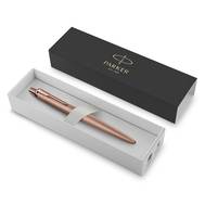 Шариковая ручка PARKER "Jotter XL Monochrome Pink Gold PGT", корпус "розовое золото", сталь, синяя, 