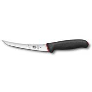 Нож кухонный VICTORINOX Fibrox/(5.6613.15D) стальной обвалочный лезв.150мм прямая заточка черный.