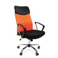 Офисное кресло Chairman 610 Россия 15-21 черный + TW оранжевый/CMet (7021400)