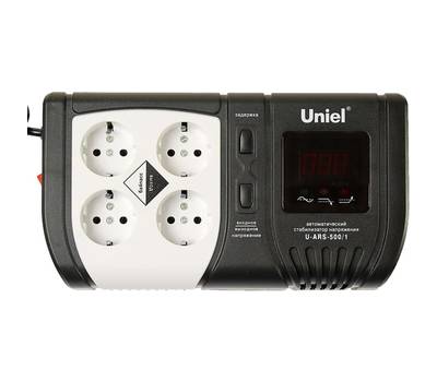 Стабилизатор напряжения UNIEL 09621 U-ARS-500/1 серия Standard - Expert 500 ВА