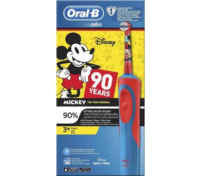Электрическая зубная щетка ORAL-B Mickey Kids красный/синий
