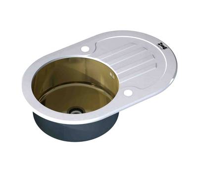 Мойка для кухни ZorG Sanitary GL-7851-OV-WHITE-BRONZE