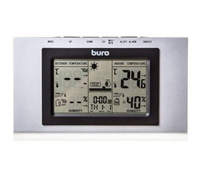 Метеостанция BURO H127G серебристый/черный