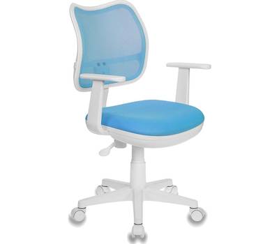 Офисное кресло БЮРОКРАТ CH-W797 спинка сетка голубой сиденье голубой TW-55 сетка/ткань (пластик белы