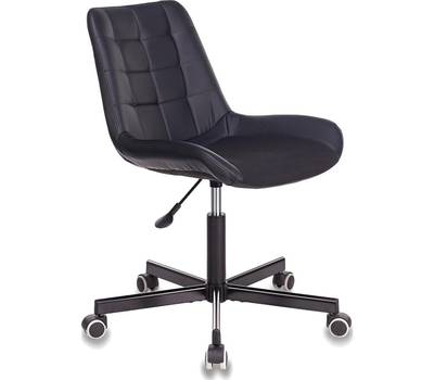 Офисное кресло БЮРОКРАТ CH-350M без подлокотников черный искусст.кожа/ткань крестовина металл