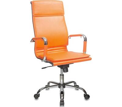 Офисное кресло БЮРОКРАТ CH-993 оранжевый искусственная кожа крестовина хром