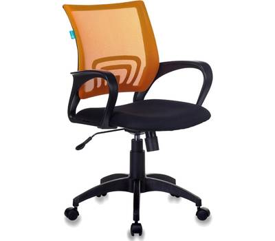 Офисное кресло БЮРОКРАТ CH-695N спинка сетка оранжевый TW-38-3 сиденье черный TW-11 сетка/ткань