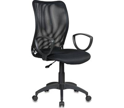 Офисное кресло БЮРОКРАТ Ch-599AXSN черный TW-01 сиденье черный TW-11 сетка/ткань крестов. пластик