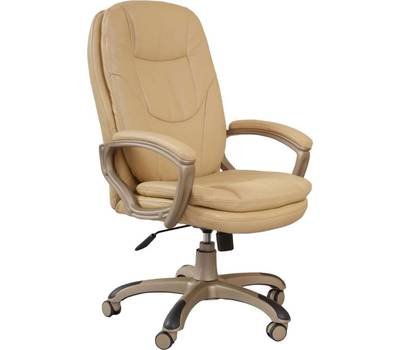 Офисное кресло БЮРОКРАТ Ch-868AXSN бежевый искусственная кожа (пластик золото)