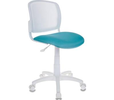 Офисное кресло БЮРОКРАТ CH-W296NX спинка сетка белый TW-15 сиденье бирюзовый 15-175 сетка/ткань (пла