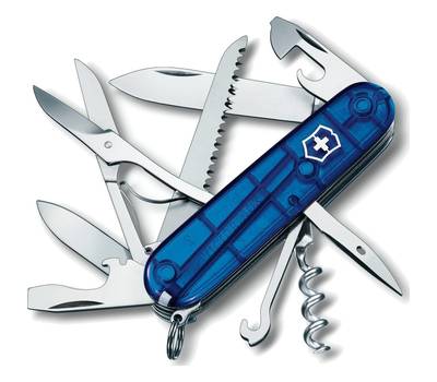 Нож перочинный VICTORINOX Huntsman Blue Trans 1.3713.T2 15 ф