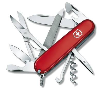 Нож перочинный VICTORINOX 1.3743 Mountaineer, 18 ф, красный