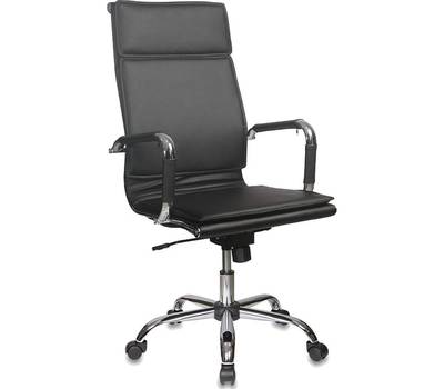 Офисное кресло БЮРОКРАТ Ch-993 черный искусственная кожа крестовина хром