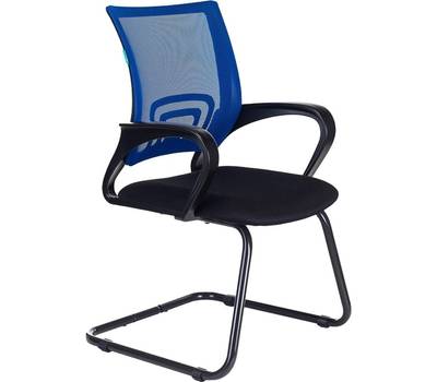 Офисное кресло БЮРОКРАТ CH-695N-AV на полозьях синий TW-05 сиденье черный TW-11