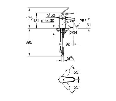 Смеситель для умывальника GROHE 32 881 000