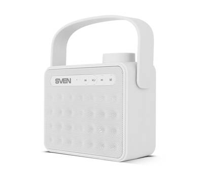 Колонки для компьютера SVEN PS-72, белый (6 Вт, Bluetooth, FM, USB, microSD, ручка )