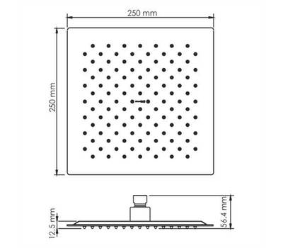 Лейка для душа WasserKRAFT A199