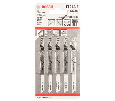 Набор пилок для лобзика BOSCH T101 AIF (897)