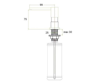 Дозатор жидкого мыла ZorG Sanitary ZR-22 BR