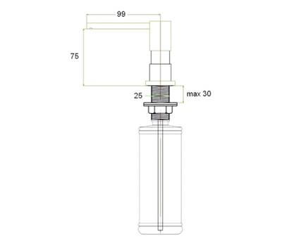 Дозатор жидкого мыла ZorG Sanitary ZR-22 КВАРЦ