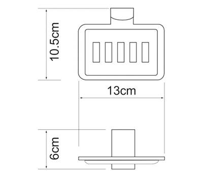 Мыльница WasserKRAFT Leine K-5069