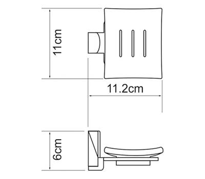 Мыльница WasserKRAFT Leine K-5029 WHITE