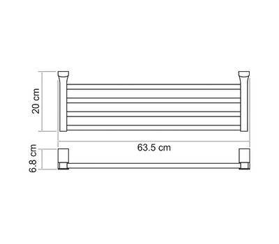 Держатель полотенца WasserKRAFT Leine K-5011 WHITE