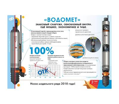 Насос погружной для чистой воды ДЖИЛЕКС Водомет 55/75 (обратный клапан)