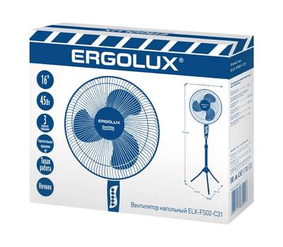 Вентилятор бытовой ERGOLUX ELX-FS02-C31