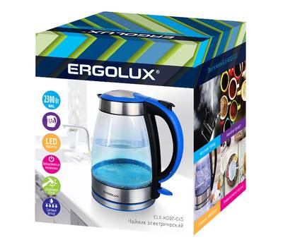 Чайник электрический ERGOLUX ELX-KG02-C45
