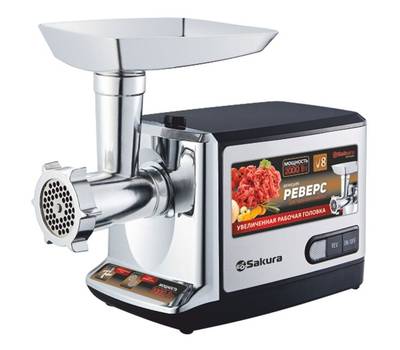 Мясорубка электрическая SAKURA SA-6419BK PREMIUM