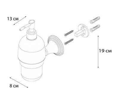 Дозатор жидкого мыла FIXSEN FX-71612
