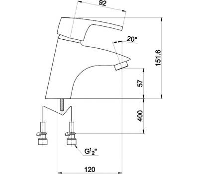 Смеситель для умывальника Timo 0051F orb