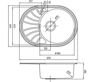 Мойка для кухни IDDIS SUN65SRi77